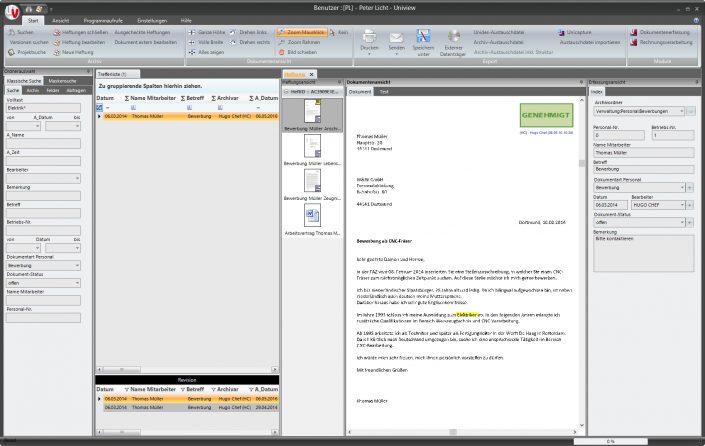 Uniview - Flexible Dokumentenrecherche - BDV GmbH